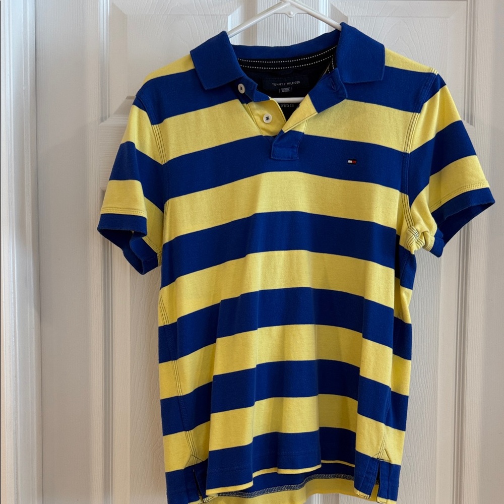 Tommy Hilfiger Bold Blue and Yellow Polo